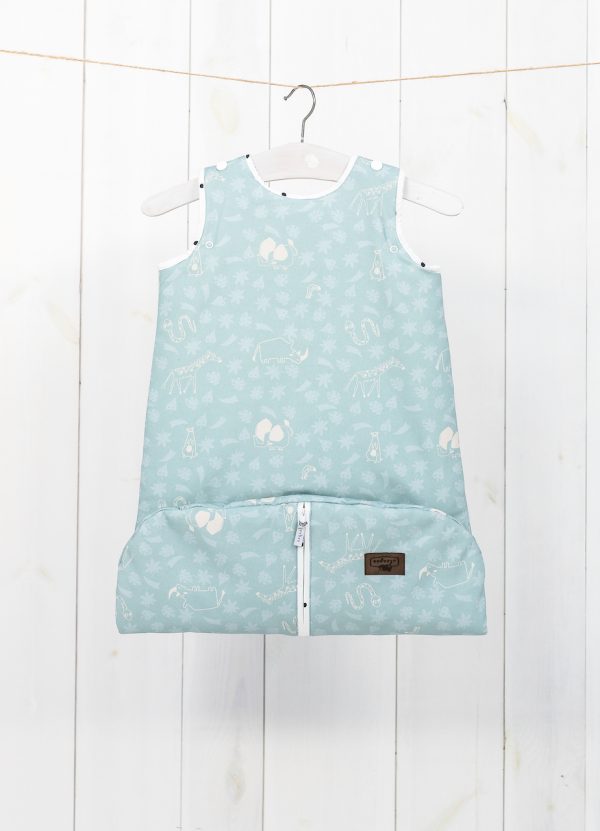 Sac Bumbac de dormit bebe 2,5 TOG 0-24 luni -  Grow with me Safari Sleepee - imagine 3