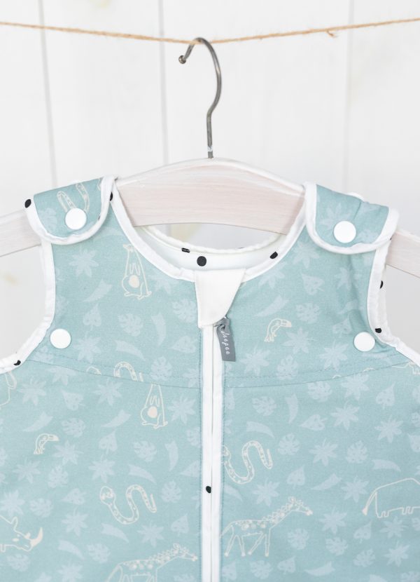 Sac Bumbac de dormit bebe 2,5 TOG 0-24 luni -  Grow with me Safari Sleepee - imagine 2