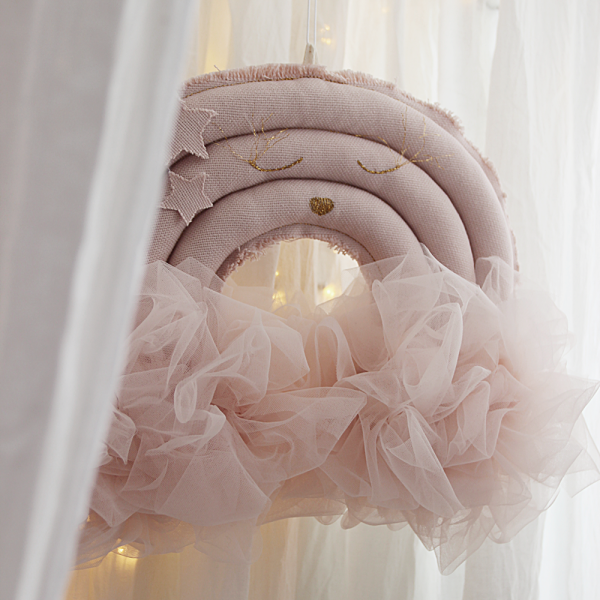 Curcubeu decorativ pentru camera copii - Grace Arc-en-ciel Powder pink - imagine 6