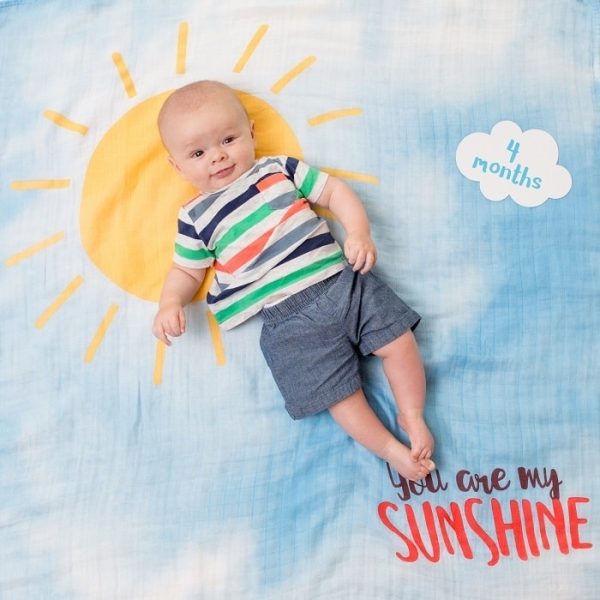 Muselina Milestone  pentru fotografii - Lulujo You are my sunshine - imagine 5