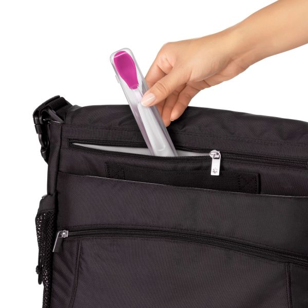 Lingurita silicon cu etui- Oxo On the Go Pink 6+ - imagine 4