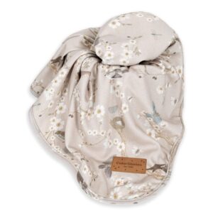 Paturica Bebe Bumbac Jersey fin 75x90 cm pentru Vara si Primavara - Birdsong