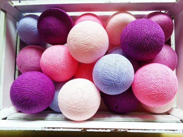 Ghirlanda luminoasa electrica cu becuri si bile din bumbac - Light Berry 35 lumini - imagine 5