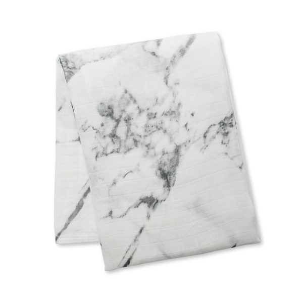 Muselina Swaddle Bambus / Bumbac 120x120 cm - Marmura
