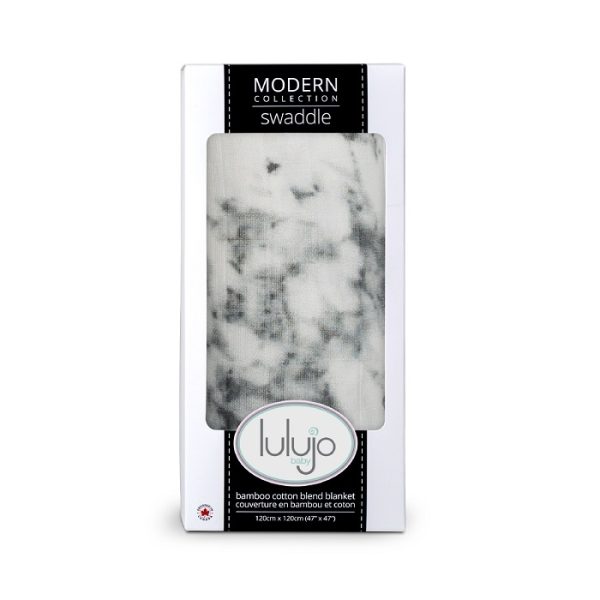 Muselina Swaddle Bambus / Bumbac 120x120 cm - Marmura - imagine 3