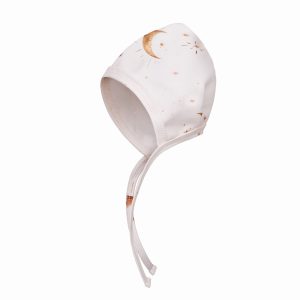 Caciulita Boneta bebelus bumbac organic 0-3 luni  - Moon