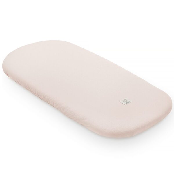 Cearsaf Bumbac Organiccu elastic pentru landou / cosulet - Sunny Beige