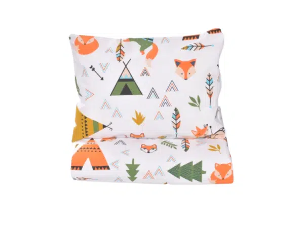 Lenjerie patut Bumbac pentru gradinita 5 piese - Animals