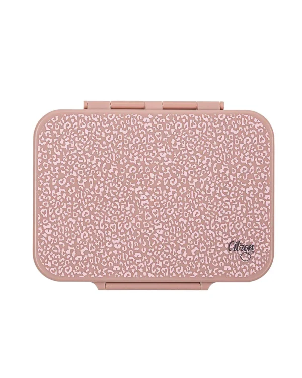 Caserola termoizolanta bento copii din Tritan cu 4 compartimente - Lunch Pink Animal Print - imagine 6