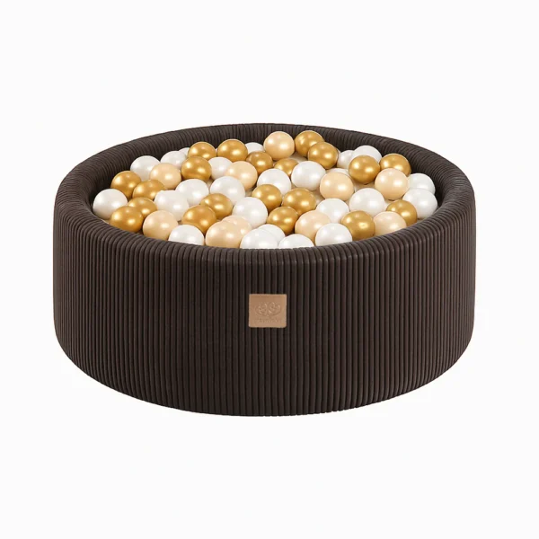 Piscina rotunda 30 cm cu 200 bile - Corduroy Luxe Choco