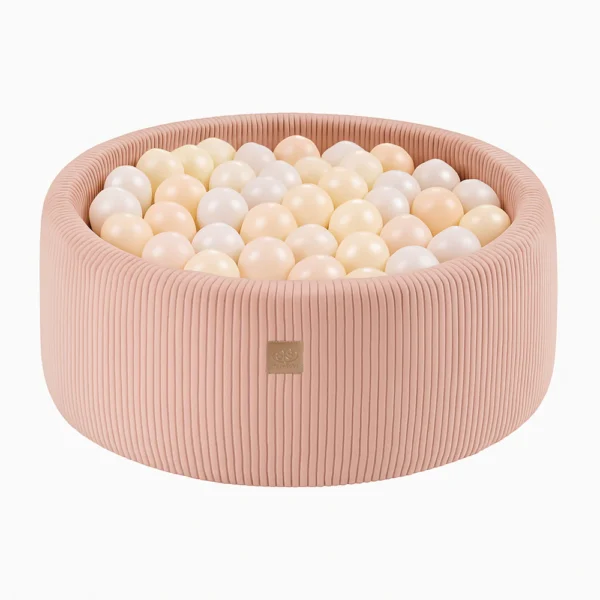 Piscina rotunda 30 cm cu 200 bile - Corduroy Luxe Ecru Pink