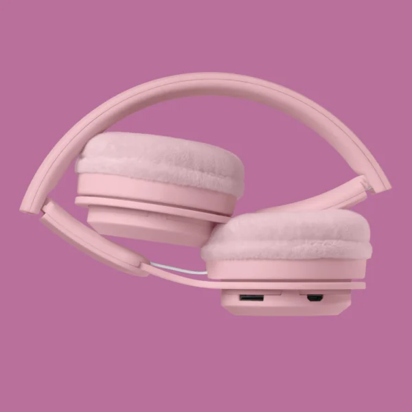 Casti Wireless Audio Bluetooth - Kids Pink Lalarma - imagine 3