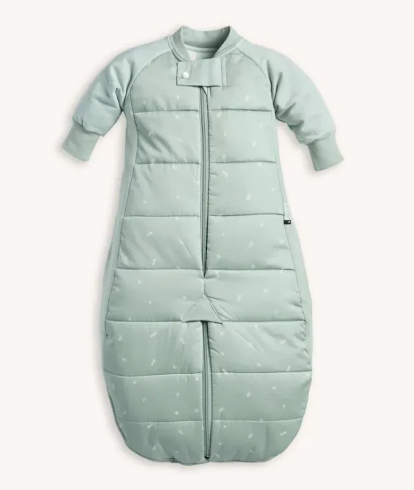 Sac Combinezon picioare dormit Bumbac Organic 8-24 luni - 2.5 TOG Sage Green Sheeting  ErgoPouch - imagine 5