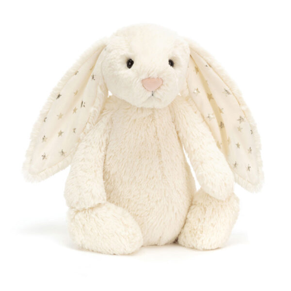 Iepuras plus Jellycat Bashful Twinkle Bunny Personalizabil - Medium 31 cm