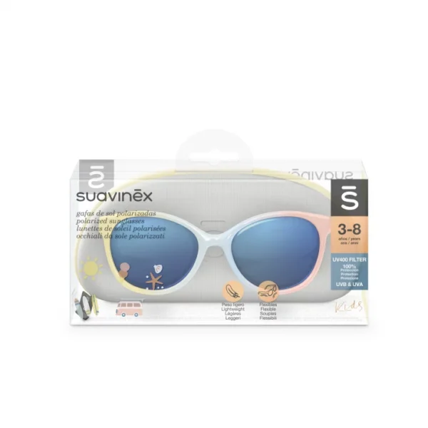 Ochelari de soare POLARIZATI 3-8 ani Curcubeu protecție 100% împotriva razelor UVB și UVA Baby Suavinex - imagine 3