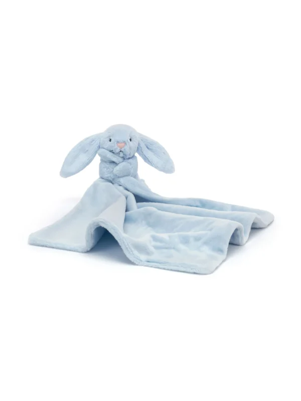 Paturica Doudou comforter bebelusi  - Iepuras Bashful Baby Blue Jellycat