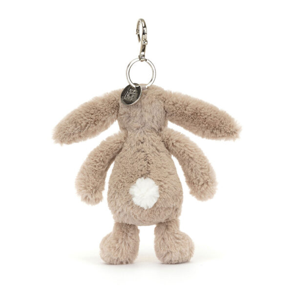 Breloc Jellycat - Bashful Beige Bunny Bag Charm - imagine 2