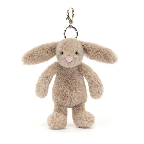 Breloc Jellycat - Bashful Beige Bunny Bag Charm