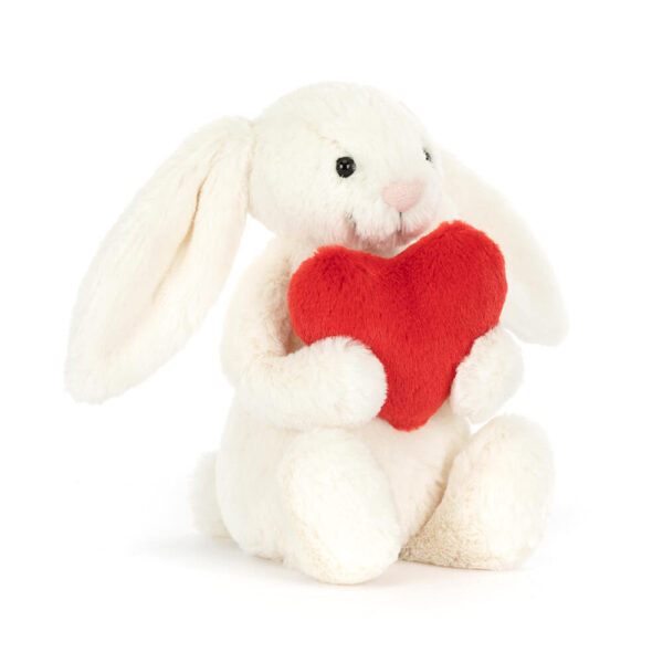 Iepuras Jellycat Bashful Red Love Heart Bunny 31 cm