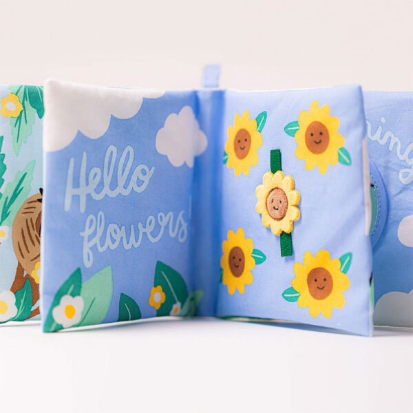 Carte senzoriala bebelus moale- Hello Sun Jellycat - imagine 2