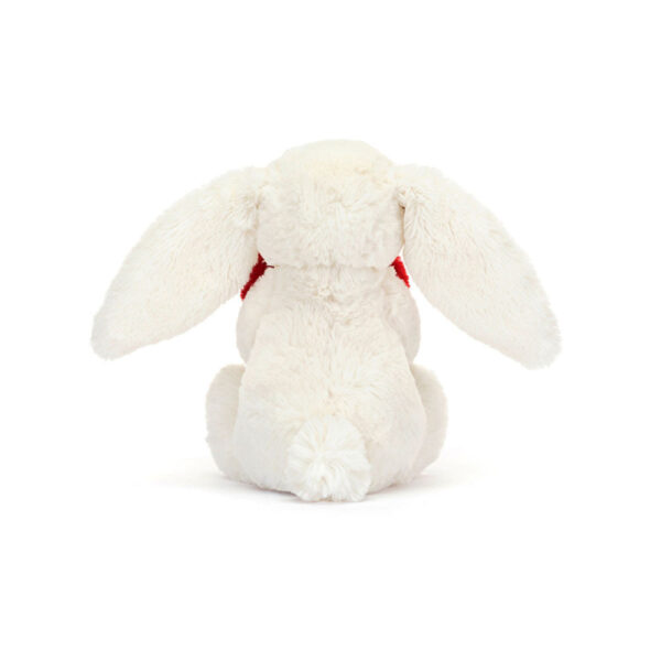 Iepuras Jellycat Bashful Red Love Heart Bunny 18 cm - imagine 3