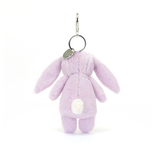 Breloc Jellycat - Bunny Bag Charm Viola Floral - imagine 2