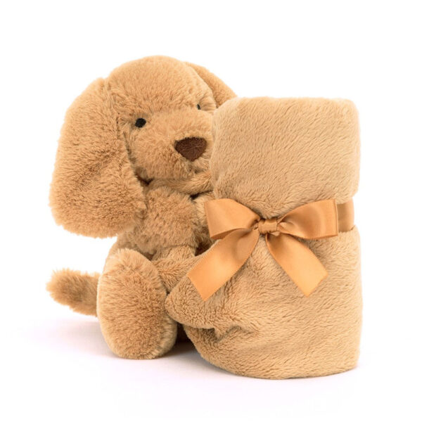 Paturica Doudou comforter bebelusi  - Toffee Puppy  Jellycat