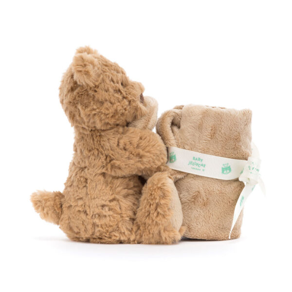 Paturica Doudou comforter bebelusi  - Bartholomew Bear Jellycat - imagine 3