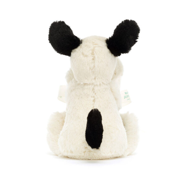 Paturica Doudou comforter bebelusi  - Bashful Black & Cream Puppy  Jellycat - imagine 4