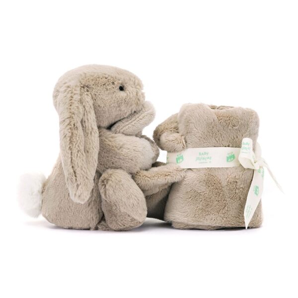 Paturica Doudou comforter bebelusi  - Iepuras Beige Jellycat - imagine 2