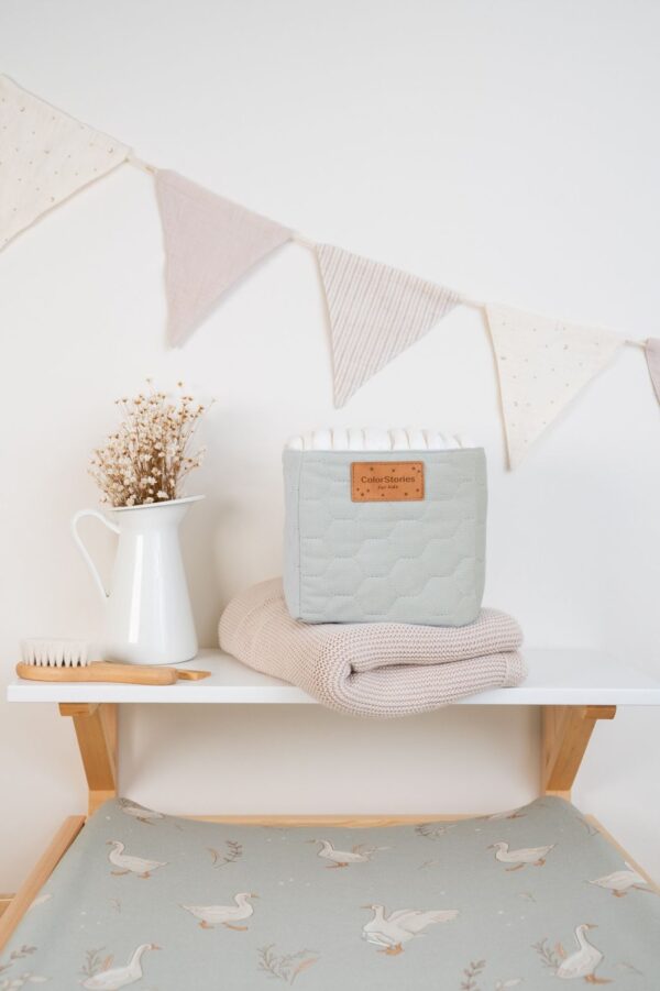 Container Depozitare pentru accesorii bebe S - Velvet Olive - imagine 2