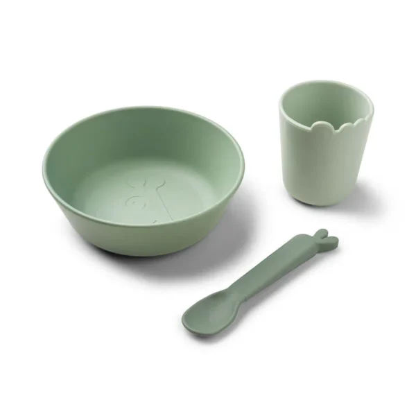 Set 2 Bol Pahar si Lingurita diversificare - Green Done by Deer
