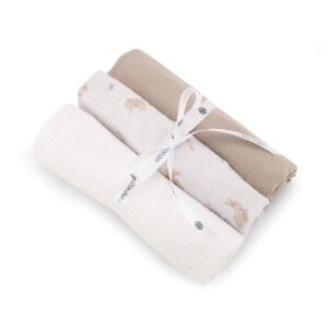 Set 3 Museline Bumbac 100% - Honey Bunny