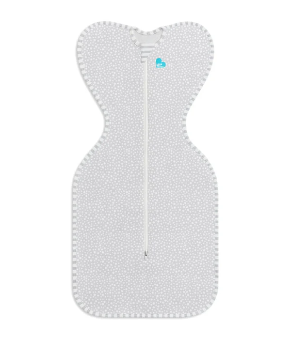 Saculet Swaddle UP Brate sus infasat Bebe Bambus Nou-nascut 0-2 Luni 3.5-6 Kg - 1 TOG  Grey Dots LOVETODREAM S