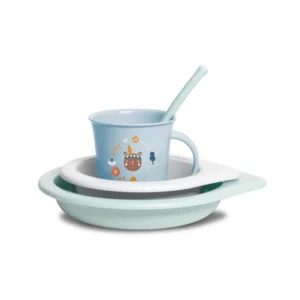 SET pentru masa 4 piese albastru+6 luni Forest Suavinex