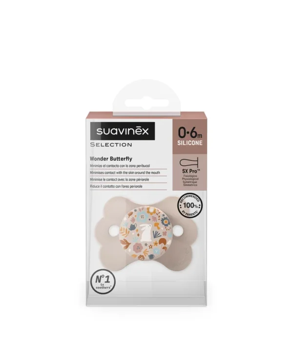 SUZETA FIZIOLOGICA SX PRO 0-6 LUNI WONDERLAND BUTTERFLY LIBERTY ROZ SUAVINEX - imagine 3
