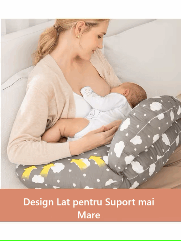 Perna de alaptat ajustabila cu suport Ergonomic - Momcozy - imagine 5