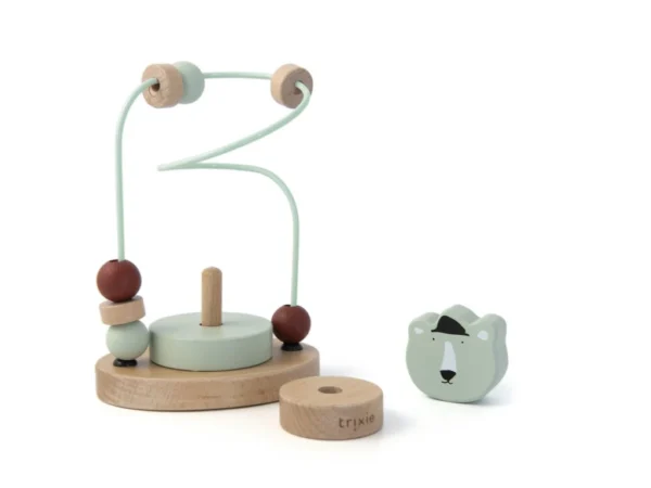 Jucarie din lemn labirint animale - Maimuta Trixie - imagine 3