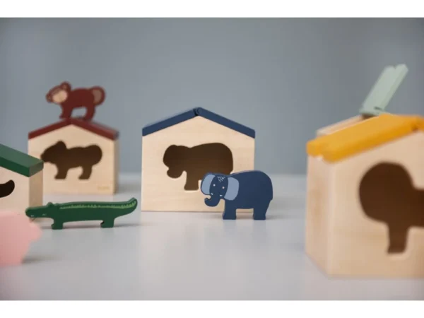 Casuta lemn forme Puzzle- Maimuta - imagine 2