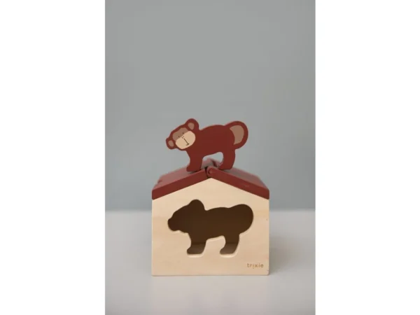 Casuta lemn forme Puzzle- Maimuta - imagine 3