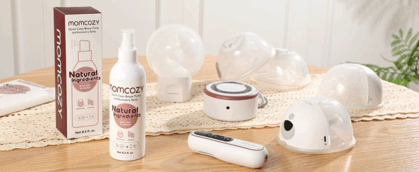 Spray pentru curatarea partilor pompei de San si accesorilor bebe -Momcozy - imagine 2