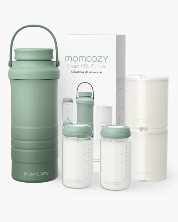 TERMOS RACITOR PORTABIL  pentru lapte matern pentru exterior fara curent 600 ml - MILK COOLER MOMCOZY - imagine 5