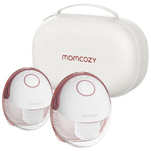 Pompa de san Portabila DUBLA- MOMCOZY S6  - Rosu 2 buc