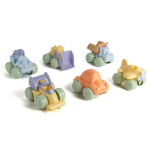 Set 6 Vehicule din materiale recliclate 17 cm  - Pastel Dantoy