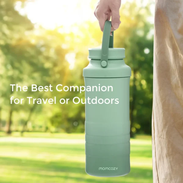 TERMOS RACITOR PORTABIL  pentru lapte matern pentru exterior fara curent 600 ml - MILK COOLER MOMCOZY - imagine 3