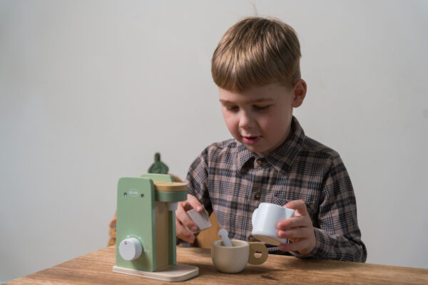 Jucarie lemn Rol - Espressor de cafea - imagine 2