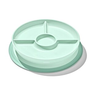 Farfurie compartimentata cu ventuza  -  Stick & Stay Oxo Sage Green  6+