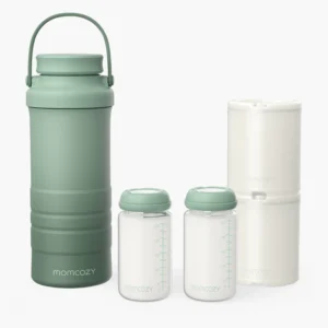 TERMOS RACITOR PORTABIL pentru lapte matern pentru exterior fara curent 600 ml - MOMCOZY