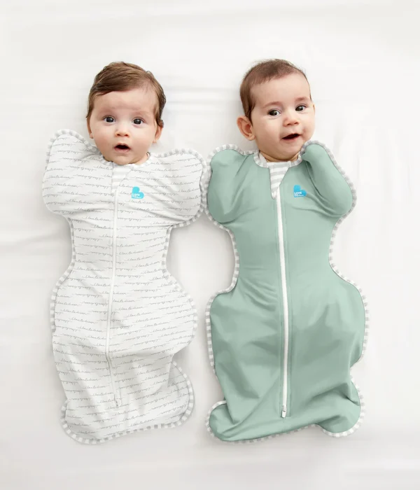 Saculet Swaddle UP Brate sus infasat Bebe Bumbac Nou-nascut 3-6 Luni 6-8.5 Kg - 0.2 TOG Vara Olive LOVETODREAM S - imagine 3