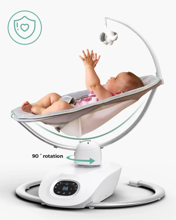 Leagan Electric bebe -Momcozy CocoSway 3D-Motion Electric Baby Swing - imagine 6